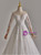 White Tulle Lace Long Sleeve Wedding Dress