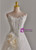 White Tulle Lace Strapless Wedding Dress