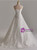 White Tulle Lace Strapless Wedding Dress