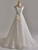 White Tulle Lace Strapless Wedding Dress