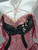 Pink Halter Beading Flower Prom Dress