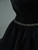 Black Velvet Strapless Beading Prom Dress