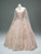 Pink Sequins Strapless Quinceanera Dress