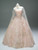 Pink Sequins Strapless Quinceanera Dress