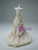 Champagne Pleats Flower Prom Dress