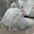 Luxury Tulle Halter Beading Crystal Wedding Dress