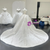 White Satin Strapless Beading Sequins Wedding Dress