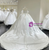 White Satin Strapless Beading Wedding Dress