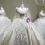 White Satin High Neck Long Sleeve Wedding Dress