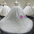 Short Sleeve Beading Sequins Wedding Dress
