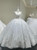 Short Sleeve Beading Sequins Wedding Dress
