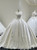 White Satin Strapless Lace Wedding Dress