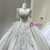 White Satin Short Sleeve Beading Wedding Dress