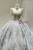 Ball Gown Sequins Long Sleeve Beading Wedding Dress