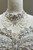 White Satin Strapless Beading Crystal Wedding Dress