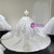 White Satin Strapless Beading Crystal Wedding Dress
