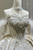 White Satin Strapless Beading Crystal Wedding Dress