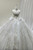 White Tulle Sequins Strapless Beading Wedding Dress