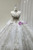 White Tulle Sequins Strapless Beading Wedding Dress