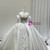 White Satin Beading Crystal Wedding Dress