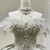 White Sequins Off the Shoulder Crystal Wedding Dress
