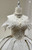 White Sequins Off the Shoulder Crystal Wedding Dress
