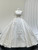White Satin Off the Shoulder Beading Wedding Dress