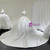 White Satin Off the Shoulder Beading Wedding Dress