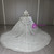 White Tulle Sequins Strapless Beading Wedding Dress