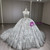Tulle Sequins Strapless Long Sleeve Wedding Dress