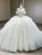 White Tulle Off the Shoulder Beading Wedding Dress