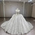 White Sequins Strapless Beading Wedding Dress