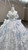 Silver Gray Sequins Strapless Beading Wedding Dress