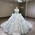Silver Gray Sequins Strapless Beading Wedding Dress