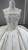 White Satin Strapless Beading Wedding Dress