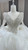 White Tulle Long Sleeve Backless Wedding Dress
