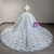 Gray Sequins Short Sleeve Beading Wedding Dress