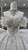 Beige White Tulle Sequins Appliques Wedding Dress