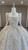 Beige White Sequins Long Sleeve Beading Wedding Dress