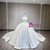White Satin Strapless Appliques Wedding Dress