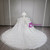 White Tulle Sequins Beading Wedding Dress