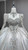 White Satin Long Sleeve Beading Wedding Dress