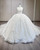 White Tulle Lace Off the Shoulder Beading Wedding Dress