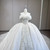 White Off the Shoulder Beading Wedding Dress