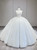 White Sequins Strapless Beading Wedding Dress