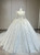 White Sequins Long Sleeve Wedding Dress