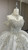 Gray Sequins Strapless Beading Wedding Dress