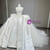 White Satin Strapless Beading Wedding Dress