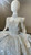 Blue Gray Sequins Long Sleeve Beading Wedding Dress