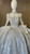 Blue Gray Sequins Long Sleeve Beading Wedding Dress